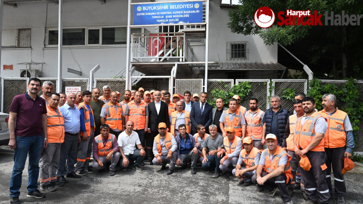 Başkan Er 1 Mayıs Emek ve Dayanışma Günü'nde Belediye Çalışanlarıyla Bir Araya Geldi